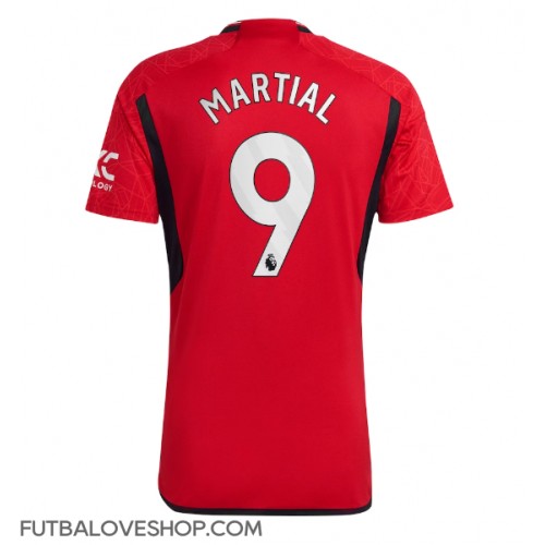 Dres Manchester United Anthony Martial #9 Domáci 2023-24 Krátky Rukáv